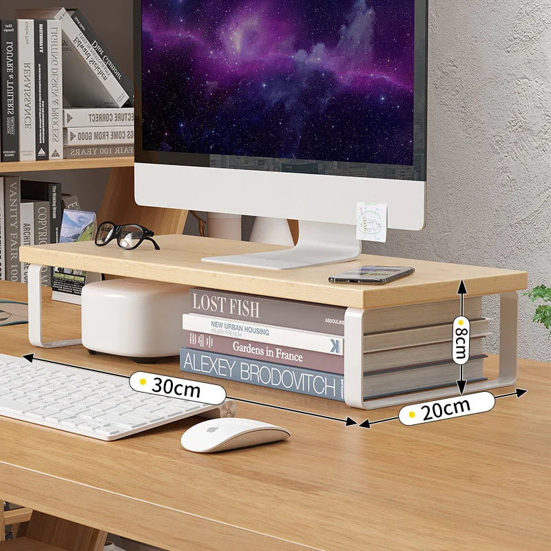 Notebook computer stand desktop computer screen desktop elevated desktop storage and storage pad elevated